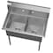 Koolmore 2 Compartment Stainless Steel NSF Commercial Kitchen Prep & Utility Sink SB151512-N3 - alternate 5